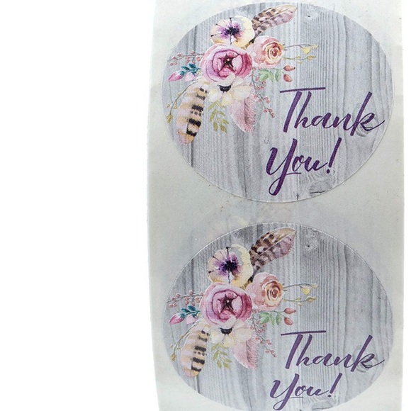 (1000) Thank you stickers - Picture 2 of 4